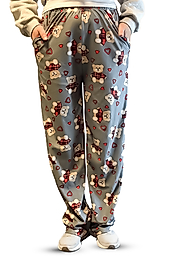 AYICIKLI CEPLİ BAMBU SUET PİJAMA ALTI